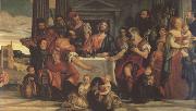 Paolo  Veronese Supper at Emmaus (mk05) oil on canvas